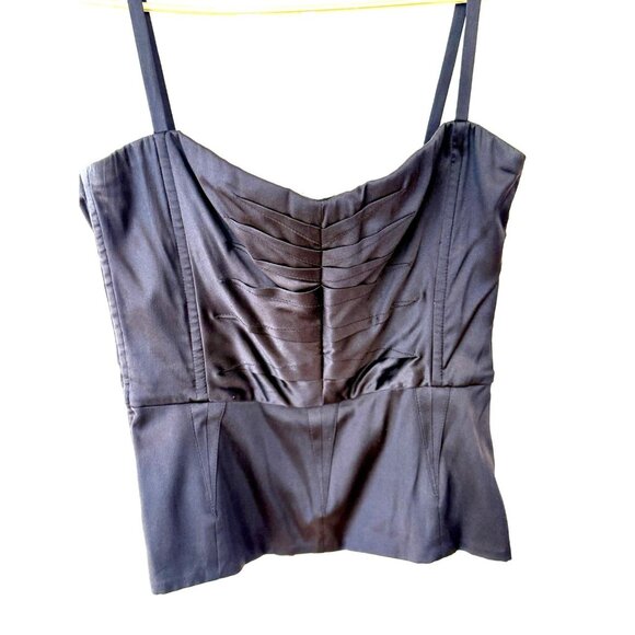 Dolce & Gabbana Silk Black Corset Bustier Blouse Top Italy - Picture 1 of 11